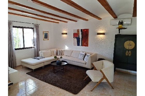 Sommerhaus in Els Poblets zur Ferienvermietung, Espace de vie 126 m², Baujahr 1995, Zustand modernisiert, + Zentralheizung, Klimaanlage, Terrain 560 m², 2 Chambres &agrave; coucher, 2 Badezimmer, Pool, ref.: V-0117-12