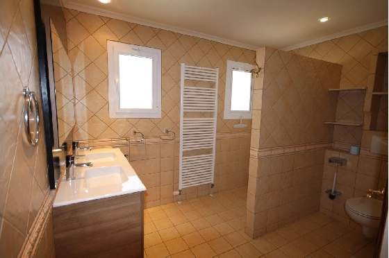 Sommerhaus in Els Poblets zur Ferienvermietung, Espace de vie 126 m², Baujahr 1995, Zustand modernisiert, + Zentralheizung, Klimaanlage, Terrain 560 m², 2 Chambres &agrave; coucher, 2 Badezimmer, Pool, ref.: V-0117-24