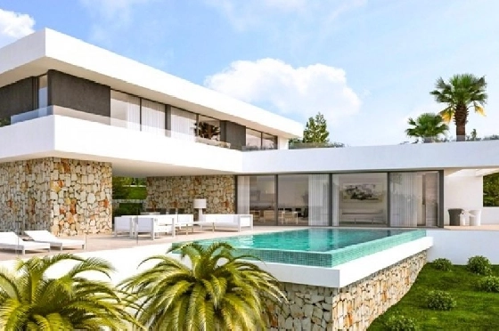 Villa in Javea(Tosalet 5) zu verkaufen, Espace de vie 372 m², Baujahr 2015, Klimaanlage, Terrain 1000 m², 3 Chambres &agrave; coucher, 2 Badezimmer, Pool, ref.: BI-JA.H-100-1