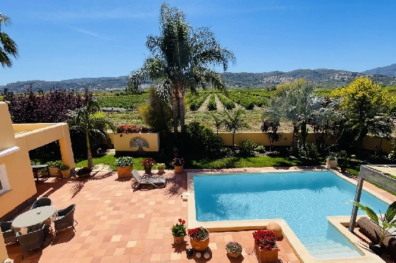 Villa in Tormos zu verkaufen, Espace de vie 300 m², Baujahr 2007, Zustand gepflegt, + Zentralheizung, Klimaanlage, Terrain 13000 m², 4 Chambres &agrave; coucher, 4 Badezimmer, Pool, ref.: JS-0724-29