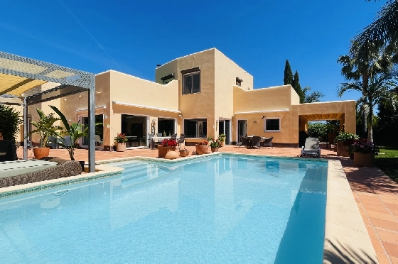 Villa in Tormos zu verkaufen, Espace de vie 300 m², Baujahr 2007, Zustand gepflegt, + Zentralheizung, Klimaanlage, Terrain 13000 m², 4 Chambres &agrave; coucher, 4 Badezimmer, Pool, ref.: JS-0724-33