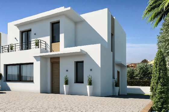 Villa in Denia zu verkaufen, Espace de vie 144 m², Zustand Erstbezug, Klimaanlage, Terrain 220 m², 3 Chambres &agrave; coucher, 3 Badezimmer, ref.: GC-1518-2