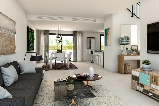 Villa in Denia zu verkaufen, Espace de vie 144 m², Zustand Erstbezug, Klimaanlage, Terrain 220 m², 3 Chambres &agrave; coucher, 3 Badezimmer, ref.: GC-1518-4