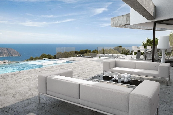 Villa in Moraira(Moraira) zu verkaufen, Espace de vie 600 m², Terrain 1832 m², 4 Chambres &agrave; coucher, 5 Badezimmer, Pool, ref.: HG-3252-2