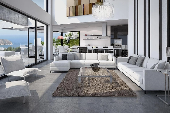 Villa in Moraira(Moraira) zu verkaufen, Espace de vie 600 m², Terrain 1832 m², 4 Chambres &agrave; coucher, 5 Badezimmer, Pool, ref.: HG-3252-3