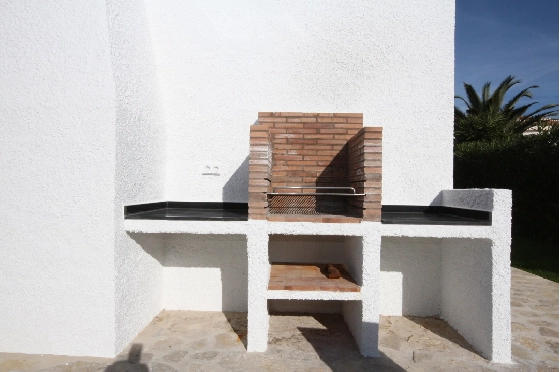 Villa in Els Poblets(Ptda. Barranquets) zur Ferienvermietung, Espace de vie 114 m², Baujahr 1986, Zustand gepflegt, + Zentralheizung, Klimaanlage, Terrain 510 m², 3 Chambres &agrave; coucher, 2 Badezimmer, Pool, ref.: T-1118-5