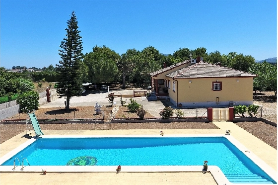 Villa in Els Poblets zu verkaufen, Espace de vie 232 m², Baujahr 1998, + KLIMA, Klimaanlage, Terrain 11310 m², 4 Chambres &agrave; coucher, 2 Badezimmer, Pool, ref.: GC-3119-1