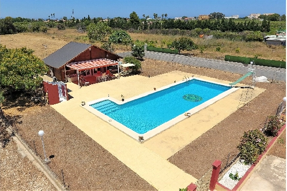 Villa in Els Poblets zu verkaufen, Espace de vie 232 m², Baujahr 1998, + KLIMA, Klimaanlage, Terrain 11310 m², 4 Chambres &agrave; coucher, 2 Badezimmer, Pool, ref.: GC-3119-25
