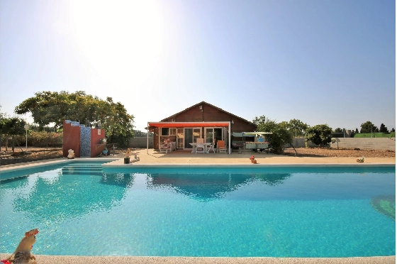 Villa in Els Poblets zu verkaufen, Espace de vie 232 m², Baujahr 1998, + KLIMA, Klimaanlage, Terrain 11310 m², 4 Chambres &agrave; coucher, 2 Badezimmer, Pool, ref.: GC-3119-26
