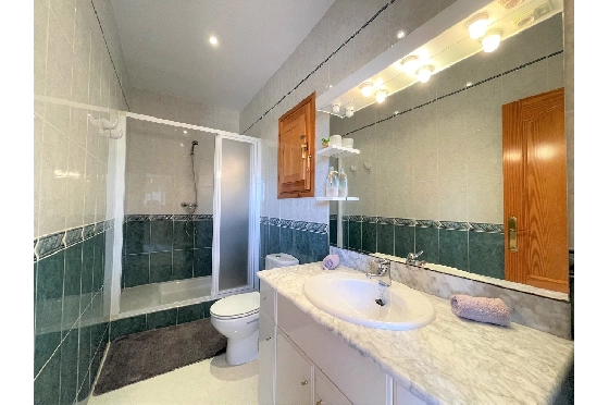Villa in Els Poblets(Barranquets) zur Ferienvermietung, Espace de vie 130 m², Baujahr 2000, Zustand modernisiert, + Zentralheizung, Klimaanlage, Terrain 580 m², 3 Chambres &agrave; coucher, 2 Badezimmer, Pool, ref.: T-0819-14