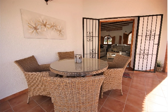 Villa in Els Poblets(Barranquets) zur Ferienvermietung, Espace de vie 130 m², Baujahr 2000, Zustand modernisiert, + Zentralheizung, Klimaanlage, Terrain 580 m², 3 Chambres &agrave; coucher, 2 Badezimmer, Pool, ref.: T-0819-6
