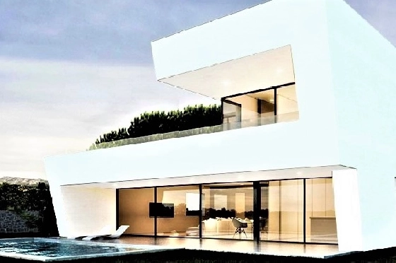 Villa in Moraira(Benimeit) zu verkaufen, Espace de vie 185 m², Baujahr 2020, Klimaanlage, Terrain 850 m², 4 Chambres &agrave; coucher, 3 Badezimmer, Pool, ref.: BI-MT.H-742-10