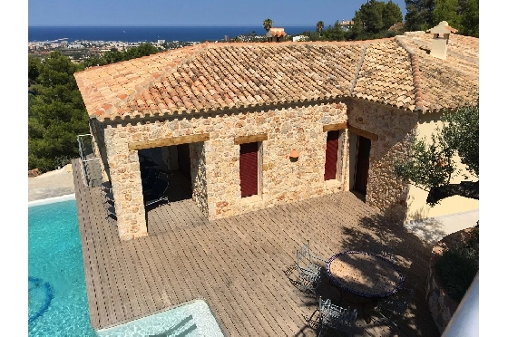 Villa in Denia zu verkaufen, Espace de vie 240 m², Baujahr 2010, Zustand neuwertig, + Zentralheizung, Klimaanlage, Terrain 1000 m², 6 Chambres &agrave; coucher, 3 Badezimmer, Pool, ref.: SC-L0920-5