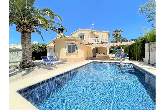 Villa in Els Poblets(Barranquets) zur Ferienvermietung, Espace de vie 110 m², Baujahr 2001, + KLIMA, Klimaanlage, Terrain 400 m², 3 Chambres &agrave; coucher, 2 Badezimmer, Pool, ref.: T-0421-2