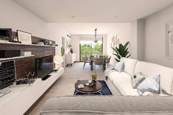 Apartment in Moraira zu verkaufen, Espace de vie 103 m², + KLIMA, Klimaanlage, 3 Chambres &agrave; coucher, 1 Badezimmer, Pool, ref.: UH-UHM1917-D-1