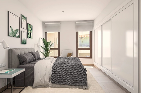 Apartment in Moraira zu verkaufen, Espace de vie 103 m², + KLIMA, Klimaanlage, 3 Chambres &agrave; coucher, 1 Badezimmer, Pool, ref.: UH-UHM1917-D-3