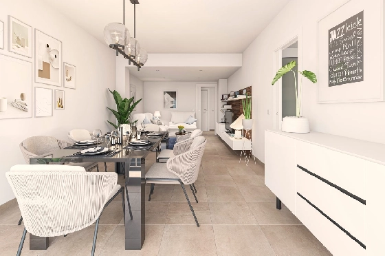 Apartment in Moraira zu verkaufen, Espace de vie 103 m², + KLIMA, Klimaanlage, 3 Chambres &agrave; coucher, 1 Badezimmer, Pool, ref.: UH-UHM1917-D-5