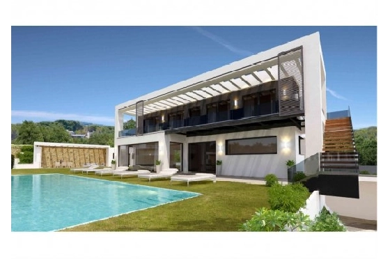 Villa in Benissa zu verkaufen, Espace de vie 350 m², Klimaanlage, Terrain 1272 m², 4 Chambres &agrave; coucher, 4 Badezimmer, Pool, ref.: BS-3974718-1