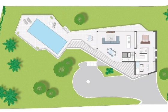 Villa in Javea zu verkaufen, Espace de vie 420 m², Klimaanlage, 4 Chambres &agrave; coucher, 5 Badezimmer, Pool, ref.: BS-7149759-14