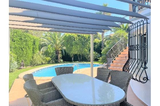 Villa in Denia(Montgo) zur Ferienvermietung, Espace de vie 220 m², Baujahr 1997, Zustand gepflegt, + Zentralheizung, Klimaanlage, Terrain 915 m², 3 Chambres &agrave; coucher, 3 Badezimmer, Pool, ref.: T-0422-8