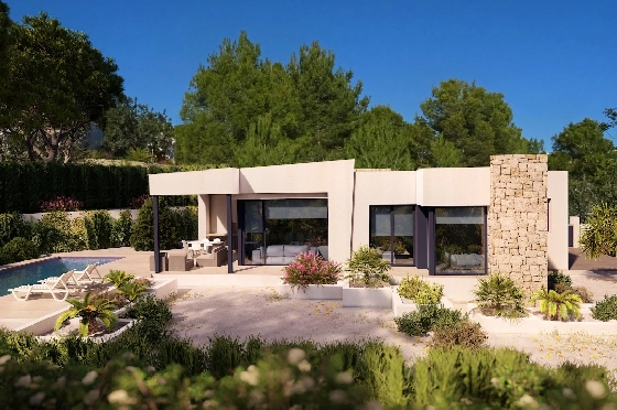 Villa in Benissa zu verkaufen, Espace de vie 138 m², Baujahr 2022, Klimaanlage, Terrain 800 m², 3 Chambres &agrave; coucher, 2 Badezimmer, Pool, ref.: BI-BE.H-859-1