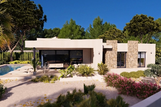 Villa in Benissa zu verkaufen, Espace de vie 150 m², Baujahr 2022, Klimaanlage, Terrain 800 m², 3 Chambres &agrave; coucher, 2 Badezimmer, Pool, ref.: BI-BE.H-863-1
