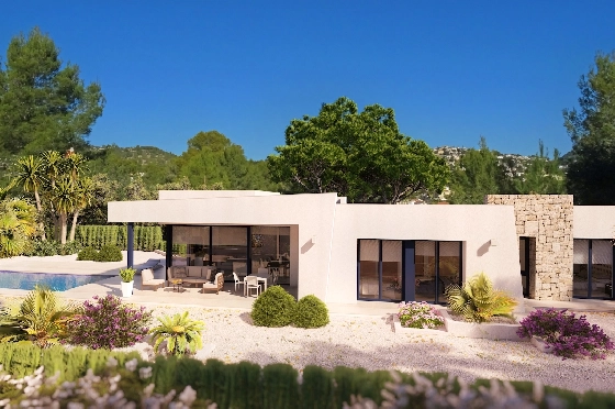 Villa in Benissa zu verkaufen, Espace de vie 147 m², Baujahr 2022, Klimaanlage, Terrain 800 m², 3 Chambres &agrave; coucher, 2 Badezimmer, Pool, ref.: BI-BE.H-864-1