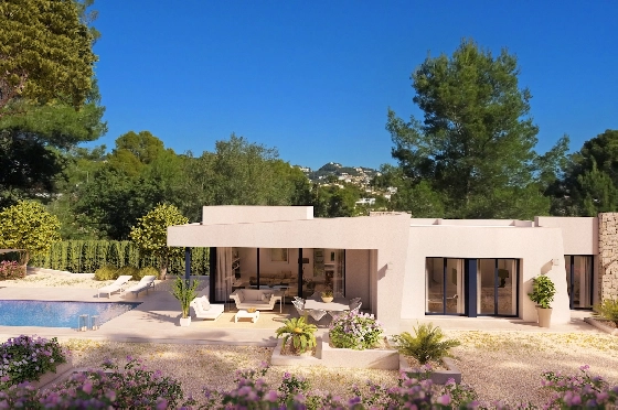 Villa in Benissa zu verkaufen, Espace de vie 153 m², Baujahr 2022, Klimaanlage, Terrain 800 m², 3 Chambres &agrave; coucher, 2 Badezimmer, Pool, ref.: BI-BE.H-866-1