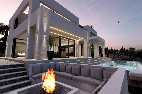 Villa in Benissa zu verkaufen, Espace de vie 286 m², Baujahr 2022, Klimaanlage, Terrain 1 m², 4 Chambres &agrave; coucher, 4 Badezimmer, Pool, ref.: PR-PPS3038-1