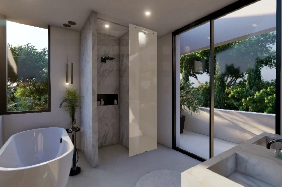 Villa in Benissa zu verkaufen, Espace de vie 286 m², Baujahr 2022, Klimaanlage, Terrain 1 m², 4 Chambres &agrave; coucher, 4 Badezimmer, Pool, ref.: PR-PPS3038-3