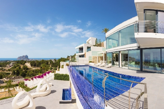 Villa in Benissa zu verkaufen, Espace de vie 544 m², Baujahr 2017, + Fussbodenheizung, Klimaanlage, Terrain 1792 m², 5 Chambres &agrave; coucher, 6 Badezimmer, Pool, ref.: HG-3517-1