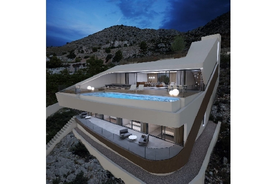 Villa in Altea zu verkaufen, Espace de vie 330 m², Baujahr 2019, + Fussbodenheizung, Terrain 1074 m², 4 Chambres &agrave; coucher, 4 Badezimmer, ref.: NL-NLD1085-1