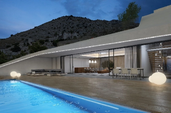 Villa in Altea zu verkaufen, Espace de vie 330 m², Baujahr 2019, + Fussbodenheizung, Terrain 1074 m², 4 Chambres &agrave; coucher, 4 Badezimmer, ref.: NL-NLD1085-3