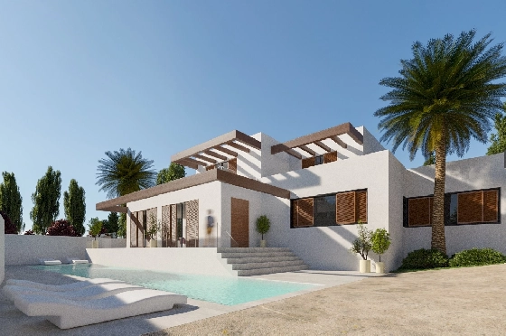 Villa in Moraira zu verkaufen, Espace de vie 298 m², + Fussbodenheizung, Klimaanlage, Terrain 811 m², 4 Chambres &agrave; coucher, 4 Badezimmer, Pool, ref.: NL-NLD1218-1