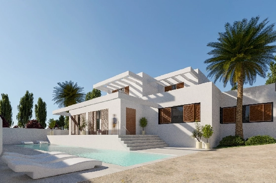 Villa in Moraira zu verkaufen, Espace de vie 298 m², + Fussbodenheizung, Klimaanlage, Terrain 811 m², 4 Chambres &agrave; coucher, 4 Badezimmer, Pool, ref.: NL-NLD1218-2