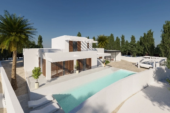Villa in Moraira zu verkaufen, Espace de vie 298 m², + Fussbodenheizung, Klimaanlage, Terrain 811 m², 4 Chambres &agrave; coucher, 4 Badezimmer, Pool, ref.: NL-NLD1218-3