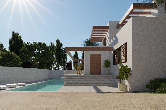 Villa in Moraira zu verkaufen, Espace de vie 298 m², + Fussbodenheizung, Klimaanlage, Terrain 811 m², 4 Chambres &agrave; coucher, 4 Badezimmer, Pool, ref.: NL-NLD1218-6