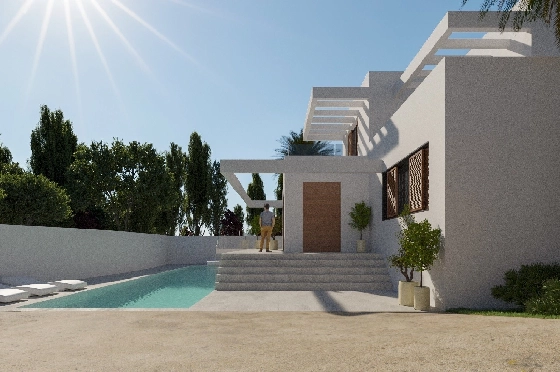 Villa in Moraira zu verkaufen, Espace de vie 298 m², + Fussbodenheizung, Klimaanlage, Terrain 811 m², 4 Chambres &agrave; coucher, 4 Badezimmer, Pool, ref.: NL-NLD1218-7