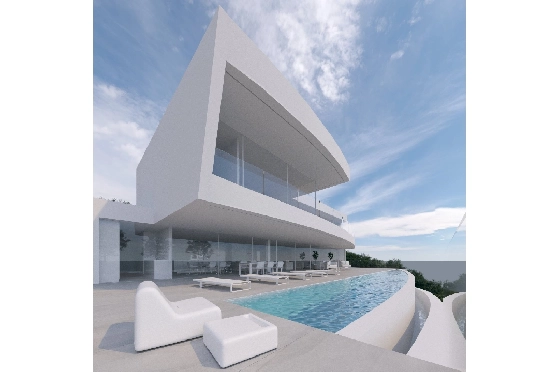 Villa in Moraira zu verkaufen, Espace de vie 600 m², Baujahr 2022, + Fussbodenheizung, Klimaanlage, Terrain 1237 m², 4 Chambres &agrave; coucher, 4 Badezimmer, Pool, ref.: NL-NLD1219-1