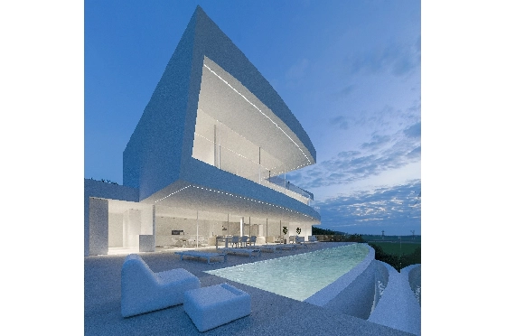 Villa in Moraira zu verkaufen, Espace de vie 600 m², Baujahr 2022, + Fussbodenheizung, Klimaanlage, Terrain 1237 m², 4 Chambres &agrave; coucher, 4 Badezimmer, Pool, ref.: NL-NLD1219-7