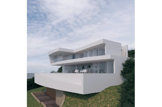 Villa in Moraira zu verkaufen, Espace de vie 600 m², Baujahr 2022, + Fussbodenheizung, Klimaanlage, Terrain 1237 m², 4 Chambres &agrave; coucher, 4 Badezimmer, Pool, ref.: NL-NLD1219-9