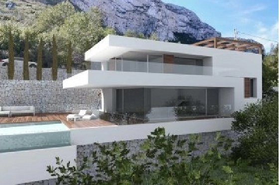 Villa in Denia zu verkaufen, Espace de vie 130 m², Baujahr 2021, + Zentralheizung, Klimaanlage, Terrain 800 m², 3 Chambres &agrave; coucher, 2 Badezimmer, Pool, ref.: NL-NLD1273-2