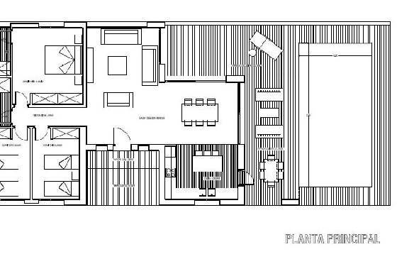 Villa in Denia zu verkaufen, Espace de vie 130 m², Baujahr 2021, + Zentralheizung, Klimaanlage, Terrain 800 m², 3 Chambres &agrave; coucher, 2 Badezimmer, Pool, ref.: NL-NLD1273-8