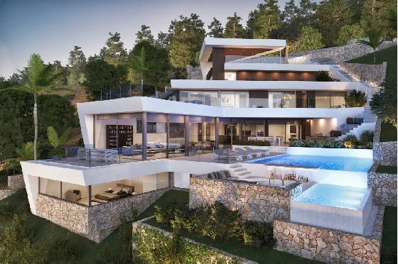 Villa in Javea zu verkaufen, Espace de vie 650 m², + Zentralheizung, Klimaanlage, Terrain 1400 m², 4 Chambres &agrave; coucher, 5 Badezimmer, Pool, ref.: NL-NLD1305-2