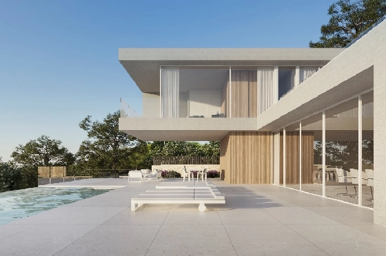 Villa in Moraira zu verkaufen, Espace de vie 548 m², + Zentralheizung, Klimaanlage, Terrain 964 m², 4 Chambres &agrave; coucher, 4 Badezimmer, Pool, ref.: NL-NLD1345-2