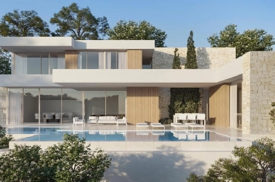 Villa in Moraira zu verkaufen, Espace de vie 801 m², + Zentralheizung, Klimaanlage, Terrain 307 m², 4 Chambres &agrave; coucher, 3 Badezimmer, Pool, ref.: NL-NLD1349-1