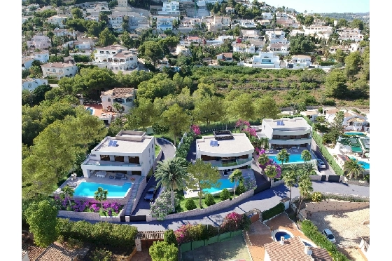 Villa in Moraira zu verkaufen, Baujahr 2022, + Fussbodenheizung, Klimaanlage, Terrain 802 m², 4 Chambres &agrave; coucher, 4 Badezimmer, Pool, ref.: NL-NLD1360-3