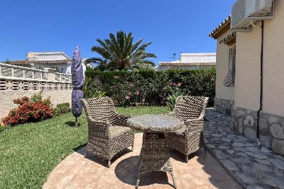 Villa in Els Poblets zur Ferienvermietung, Espace de vie 107 m², Baujahr 1998, Zustand gepflegt, + KLIMA, Klimaanlage, Terrain 400 m², 3 Chambres &agrave; coucher, 2 Badezimmer, Pool, ref.: T-0223-15