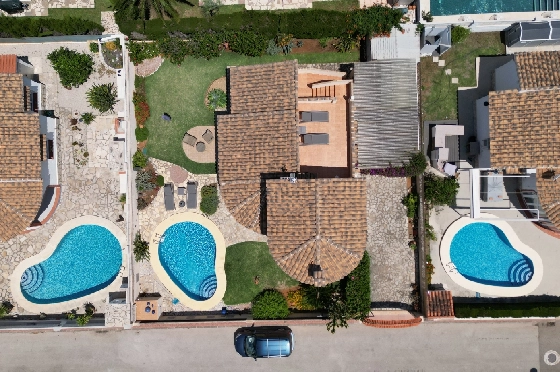 Villa in Els Poblets zur Ferienvermietung, Espace de vie 107 m², Baujahr 1998, Zustand gepflegt, + KLIMA, Klimaanlage, Terrain 400 m², 3 Chambres &agrave; coucher, 2 Badezimmer, Pool, ref.: T-0223-18