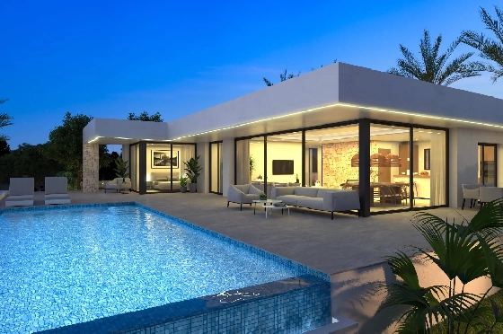 Villa in Denia zu verkaufen, Espace de vie 259 m², Klimaanlage, Terrain 1118 m², 4 Chambres &agrave; coucher, 4 Badezimmer, Pool, ref.: UM-UV-MANDARINA-II-10